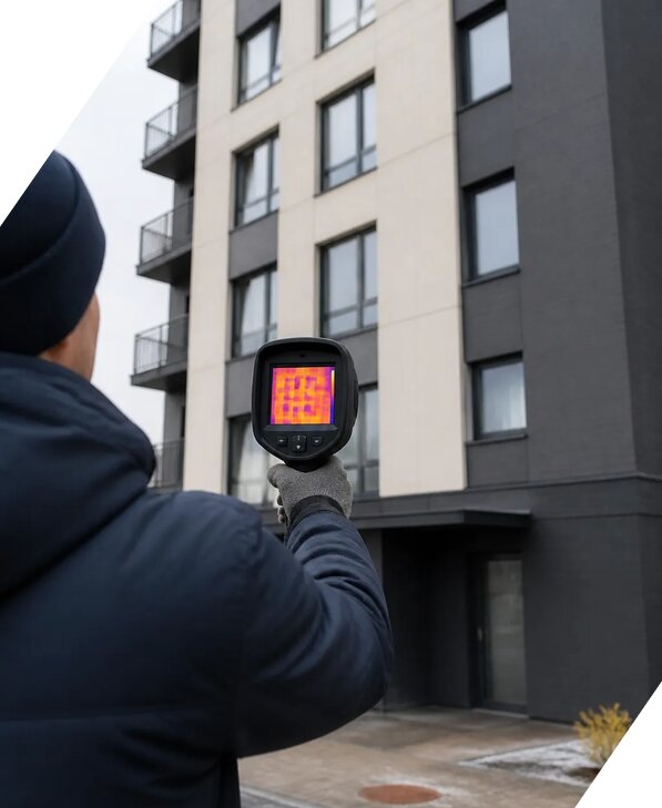 Тепловизионное обследование зданий в Феодосии от 5079 р. | ЭкспертизаРоссия